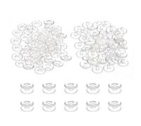 PATIKIL M5x2.5mm Poste De Fixation En Plastique, 50 Ensembles Vis Chicago En Plastique Rivet À Presser Pour Albums Photos Et Carnets En Cuir, Transparent