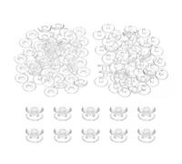 PATIKIL M5x3mm Vis À Tête Plate En Plastique, 50 Ensembles Rivet À Vis En Plastique Chicago Attache À Presser Pour Albums Photos Et Carnets En Cuir, Transparent