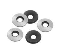 PATIKIL M6.3x16mm EPDM Rondelles d'Étanchéité Collées, 100 Pcs Joint de Vis Soutenu Par Caoutchouc Néoprène Galvanisé pour Toit de Navires de Machines Industrielles à Domicile (#14x1/4")