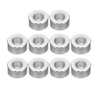 PATIKIL M6 Aluminium Espaceurs Rond, 10 pcs Métal Espaceur Aluminium 6.2mm ID x 12mm OD x 6mm L Épaisseur Aluminium Espaceur 1/4en ID Vis Écarteur pour 1/4" ou M6 Vis Boulons
