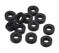 PATIKIL M6 Caoutchouc Plat Rondelle, 12 Paquet 5mm ID 12mm OD Étanchéité Entretoise Joint Anneau pour Robinet Tuyau Eau Tuyau Fixation Boulon,Noir