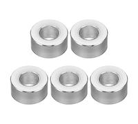 PATIKIL M6 Rond Aluminium Espaceurs, 5 pcs Métal Espaceur Aluminium 6.2mm ID x 12mm OD x 6mm L Épaisseur Aluminium Espaceur 1/4en ID Vis Écarteur pour 1/4" ou M6 Vis Boulons