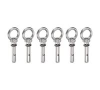 PATIKIL M6x35mm Boulon A Expansion A Oeillet De Levage, 6 Pcs Boulons A Expansion En Acier Inoxydable A Anneau De Levage Boulon A Oeillet Interne Robustes Avec Anneau Pour Mur En Beton