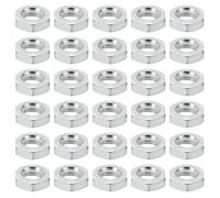 PATIKIL M7x1.0 Acier Hex Écrous, 100 Paquet Métrique Filetage Zinc Plaqué Fini Matériel Écrous Vis Boulon Fixations pour Lampes Machines Réparation 4mm Hauteur