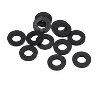 PATIKIL M8 Caoutchouc Plat Rondelle, 12 Paquet 8mm ID 16mm OD Étanchéité Entretoise Joint Anneau pour Robinet Tuyau Eau Tuyau Fixation Boulon,Noir