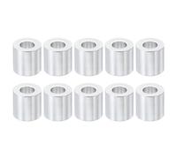 PATIKIL M8 Entretoises en Aluminium, 10 Pcs Entretoise Métallique en Aluminium 8.2mm ID x 16mm OD x 16mm L Vis D'Espacement en Aluminium Ronde pour Boulons à Vis 5/16" Ou M8