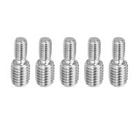 PATIKIL M8*M12*30 Boulon à Vis à Goujon Fileté à Double Extrémité, Lot de 5 Boulons de Tige en Acier Inoxydable 304 avec Filetage Réducteur pour Quincaillerie de Meuble, Longueur 31 mm