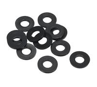 PATIKIL M8 Nylon Plat Rondelle, 8 Paquet 8mm ID 19mm OD Étanchéité Espaceur Joint Anneau pour Robinet Tuyau Eau Tuyau Fixation Boulon,Noir