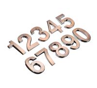 PATIKIL Maison Numéros 3D Boîte Lettres Numéros 0-9 pour Extérieur, 10pcs Porte Adresse Chiffres Lettre Auto Adhésif Grand pour Maison, Maison, Appartement Bureau, Hôtel Chambre, Bronze