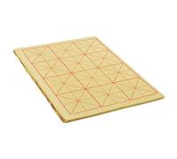 PATIKIL Maobian Xuan Papier, 65 Feuilles Riz Papier avec 2" Grille pour Calligraphie Pratique, Peinture, Dessin, Demi crue mûr Xuan, 11"x8"(Clair Jaune)