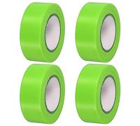 PATIKIL Marquage Ruban 1"x98', 4 Paquet PVC Non-Adhésif Néon Marquage Ruban pour Arbre Enquête Limites Porte Extérieure Piste, Vert