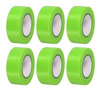 PATIKIL Marquage Ruban 1"x98', 6 Paquet PVC Non-Adhésif Néon Marquage Ruban pour Arbre Enquête Limites Porte Extérieure Piste, Vert