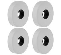 PATIKIL Marquage Ruban 4/5"x196', 4 Paquet PE Non-Adhésif Néon Marquage Ruban pour Arbre Enquête Limites Porte Extérieure Piste, Blanc