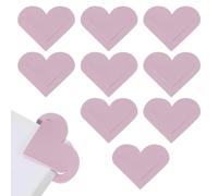 PATIKIL Marque-Pages En Coeur En Cuir, 10Pcs Marque-Pages Adorables Pour Coin De Page Accessoires De Livre Pour Amateurs De Lecture Cadeaux Pour Femmes Hommes Enseignants, Purple
