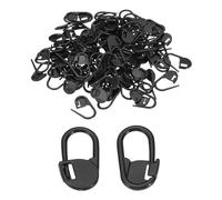 PATIKIL Marqueurs de Mailles en Crochet, Lot de 100 Marqueurs en Plastique pour Tricot et Couture, Noir