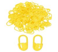 PATIKIL Marqueurs de Mailles en Crochet, Lot de 100 Marqueurs en Plastique pour Tricot, Jaune