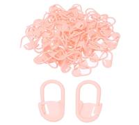 PATIKIL Marqueurs de Mailles en Crochet, Lot de 100 Marqueurs en Plastique pour Tricot, Rose Clair