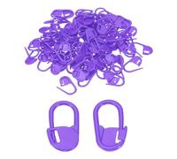 PATIKIL Marqueurs de Mailles en Crochet, Lot de 100 Marqueurs en Plastique pour Tricot, Violet