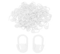 PATIKIL Marqueurs de Mailles en Plastique, Lot de 100 Marqueurs de Tricot, Blanc