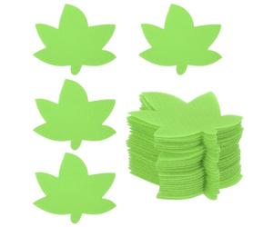 PATIKIL Marqueurs de tapis 4 pouces pour la décoration vert. | 35 Marqueurs de sol en forme de feuille, de salle de ournitures pour établissement