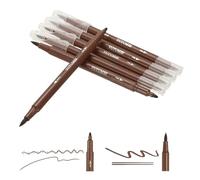 PATIKIL Marqueurs Double Pinceau Café Pointe Fine Et Pinceau Ensemble De Marqueurs De Couleur Pour Livres De Coloriage Pour Adultes Lettering Journaling Calligraphie Dessin Doodling 6 Pcs