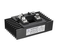 PATIKIL MDQ100A Diode Redresseuse avec Radiateur, 1 Pcs Pont Redresseur 100A 1600V Diodes Électroniques au Silicium pour Convertir l'Énergie Ac en Énergie Dc, Noir