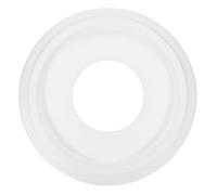 PATIKIL Médaillon de Plafond, 25 x 10 cm PU pour Luminaire de Plafond Chandelier Médaillon Plaque de Couverture de Luminaire de Plafond Traditionnel pour Luminaires, Blanc