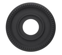 PATIKIL Médaillon de Plafond, 31.5 x 10 cm PU pour Luminaire de Plafond Chandelier Médaillon Plaque de Couverture de Luminaire de Plafond Traditionnel pour Luminaires, Noir