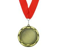 PATIKIL Médaillon De Récompense, Médaille De Premier Prix avec Ruban Rouge De 3 Pouces De Largeur pour Compétitions Réunions Sportives Concours D'orthographe, Or
