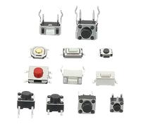 PATIKIL Micro Momentané Tact Commutateur Trousse, 120 Paquet Tactile Pousser Bouton Commutateur 12 Types Assortiment pour Automobile Voiture Télécommande Contrôleur Électrique pcB