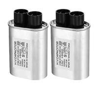 PATIKIL Micro-ondes Condensateur, 2 Pcs 0.95uF Ac 2100V Haute Tension Condensateur 7mm Broche Distance pour Universel Micro-ondes Four, Argent Ton