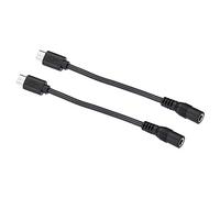 PATIKIL Micro USB vers DC Extension Câble, 2 Paquet Mâle Vers Femelle Rallonge Alimentation Cordons pour Ventilateurs LED Bandes, Noir