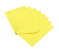 PATIKIL Mini Envelopes, Lot de 50 Mini Enveloppes pour Cartes de Vœux, Cartes de Visite, Couleur Jaune Clair
