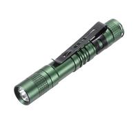 PATIKIL Mini Lampe Poche avec Clip, Super Lumière Petit LED Stylo Lampes de Poche Aluminium Blanc Lumière Torche Batterie Alimenté pour Camping Randonnée, Vert