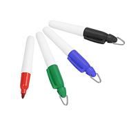 PATIKIL Mini Marqueurs Permanents, Lot de 5 Stylos Marqueurs pour Balles de Golf avec Porte-Clés pour Bureau, Réunions et Activités en Plein Air, Vert Pink Bleu Violet Rouge