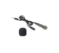 PATIKIL- Mini Microphone pour Voice Enregistrement et Chanter Paquet de 1, Noir