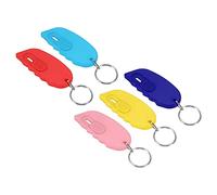 PATIKIL Mini Portable Boîte Coupeur, 5 pcs Paquet Ouvre Petit Utilitaire Bureau Lettre Ouvre pour Boîte Enveloppe Ouvert, Papier Découpe, DIY, 5 Couleurs