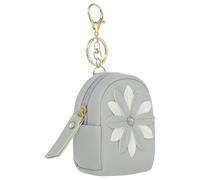 PATIKIL Mini porte-clés pour femme, sac à dos créatif avec pendentif fleur et strass, porte-clés en cuir synthétique pour maquillage, carte, rangement de câble de données, pochette à fermeture éclair