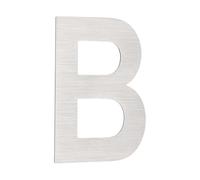 PATIKIL Numéros De Maison Pour Extérieur, Lettre B En Acier Inox Autocollant Moderne Pour Boîte Aux Lettres Adresse Numéros De Porte Pour Extérieur Maison Résidentielle 1.97x1.38"