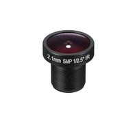 PATIKIL Objectif de caméra CCTV 2.1mm, Objectif de caméra de sécurité FPV F2.0 5MP 160° Grand Angle Objectif de Carte Fileté M12 pour Caméra IP Panoramique