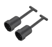 PATIKIL Outil de Retrait de Bague de Douille G9, 2 Pièces Accessoires de Remplacement de Lumière en Plastique PVC pour Collier de Lampe Bague de Retenue d'Anneau, 92mm Noir