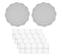 PATIKIL Pad de Silicone pour Cachet de Cire, Lot de 2 Pads de Cachet de Cire avec 40 Points Adhésifs Double Face pour Diy, Gris