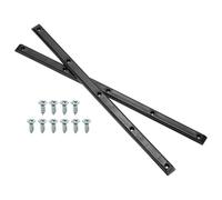 PATIKIL Paire De Rails Côtes Rails De Skate Stables Et Flexibles Noir | 1 Paire, Pour Deck Avec Vis Réduisant La Friction Pour Long Board Skateboard