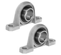 PATIKIL Palier à Semelle 1-3/16" / 30mm D'Alésage, 2 Pièces en Alliage de Zinc Vertical en Acier Monté Bride Palier à Semelle Auto-Alignant Insert Roulements Bille D'Alésage Boîtier