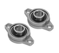 PATIKIL Palier à Semelle 3/4" / Alésage de 15 mm, 2 Pièces en Alliage de Zinc en Acier Monté Palier à Semelle à Auto-Alignement Insertion de Roulements Bore Ball Housing