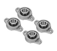 PATIKIL Palier D'Oreiller 5/8" / 17mm Alésage, 4 Pièces à Bride Monté en Alliage de Zinc en Acier Auto-Alignant Insérer des Roulements D'Insertion D'Oreiller de Bride de Balle D'Alésage