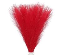 PATIKIL Pampas ornementation 21,7 po, 50 brins de Pampas artificiels Duveteux en Fausse Herbe séchée pour ornementationation bohème, Vase, Mariage, Mur ou Sol, Rouge