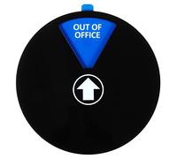 PATIKIL Panneau de confidentialité magnétique adhésif de 15,2 cm, 6 options « Do Not Disturb/Out of Office / Come in Welcome/In a Meeting/Back Soon/Working Remote », noir