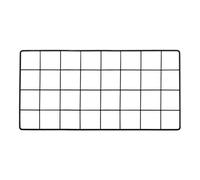 PATIKIL Panneau en Grille Métallique 16x8, 1 Pièce, Décoration Murale en Fer pour Salon Chambre à Coucher, Porte-Photos Suspendus, Décoration d'Intérieur, Noir