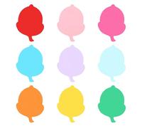 PATIKIL Papier Cartonné 230 g/m², 54pcs Carton à Dessin avec Scratch Autocollant, Cartonnette Créative Forme de Gland pour Projets d'Artisanat Carte Scrapbooking DIY ureau